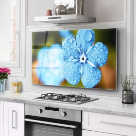 Resim Olinpa Ocak Arkası Cam Koruyucu Tezgah Ankastre Arkası Koruyucu 76X50 cm | 