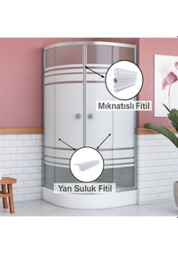 Resim Duşakabin Yedek Parça Mıknatıslı Conta Suluk Fitil Set Takımı 4-6 Mm Şeffaf 