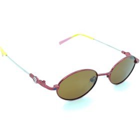 Resim OPTİNEST Unisex Çocuk Bordo Metal Polarize Güneş Gözlüğü Eco124 
