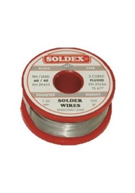 Resim Rezistanspazari Soldex 1.20Mm 200Gr Lehim Teli Kalay %60 / %40 Kurşun 