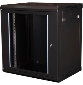Resim Lande - 12U 19" Duvar Tipi Rack Kabinet – Genişlik: 600 mm | Derinlik: 450 mm – Siyah 