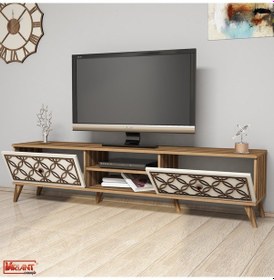 Resim Variant Class Tv Ünitesi - Ceviz / Krem 