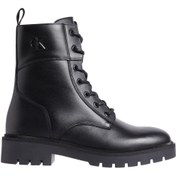 Resim COMBAT BOOT MID ZIP LTH I Siyah Kadın Sneaker Calvin Klein