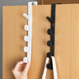 Resim Kapı Üstü Giysi ve Şapka Askısı - Matkap Gerektirmeyen Kolay Kurulumlu Plastik Kancalar Havlular, Ceketler, Çantalar İçin - Yatak Odası, Banyo, Mutfak, Ofis için Çok Amaçlı Depolama, Günlük Ev Dekoru 