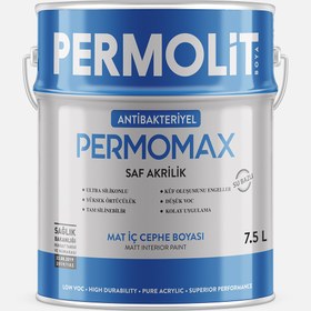 Resim Permolit Permomax Anti-Bakteriyel Mat Beyaz İç Cephe Boyası 7,5l 