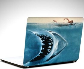 Resim Jaws Laptop Sticker 12 İnch (29X24CM) 