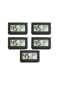 Resim Padalink 5 Adet Mini Dijital Lcd Sürüngen Termometre Nem Ölçer, Hassas Ölçüm, Kablosuz, -50 C'ye Kadar 