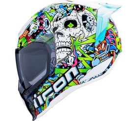 Resim Icon Ultraflite Doodle 3 Mıps Kapalı Motosiklet Kaskı 