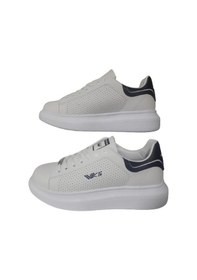 Resim Wickers Unısex Beyaz-siyah Ortopedik Düz Taban Sneaker Spor Ayakkabı Beyaz 