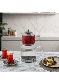 Resim Aryıldız Amber Cam Caydanlık Tk Şeffaf 