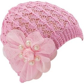 Resim Kız Bebek Merserize Bere Pembe 4849 0-1 Yaş-Pembe 