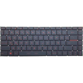 Resim MSI Uyumlu Gf63 Thin 12u Notebook Klavye Işıklı -kırmızı- 