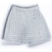 Resim Kız Bebek Desenli Şort Etek-15034 Gri 