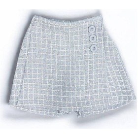 Resim Kız Bebek Desenli Şort Etek-15034 Gri 