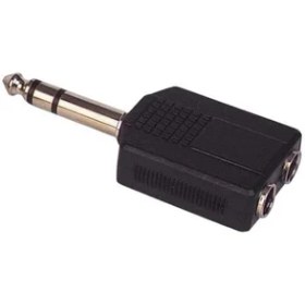 Resim 6.3 mm Stereo Erkek / 6.3 mm Stereo Dişix2 Çevirici Jack 
