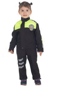 Resim Uğur Böceği Çocuk Dünyası Uğur Böceği Çocuk Montlu Polis Takımı Trafik Sarı 