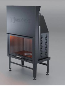 Resim Schömne Elegance Düz Asansörlü Çelik Şömine Haznesi Düz 80 Lik 