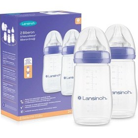 Resim Lansinoh Biberon 2li Natural Wawa Biberon Emziği 240ml 