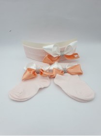 Resim ÖZKARDEŞLER BABY Bebek Bandana Çorap Aksesuarlı 