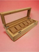 Resim STAND MARKET Saat Kutusu Özel Üretim Ahşap Piano Cream 6'lı 