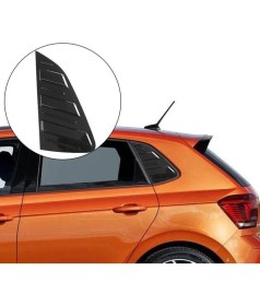 Resim Carmind Volkswagen Polo Kelebek Cam Vizörü Piano Black 2019-2023 