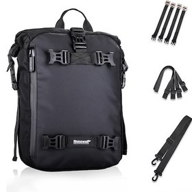 Resim Yaleker Su Geçirmez Çok Fonksiyonlu Motosiklet Bagaj Çantası - 10l, 20l, 30l Kapasite Seçenekleri Siyah 