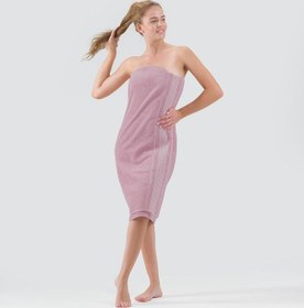 Resim Cotton Ladin Banyo Havlusu 90x150 Mürdüm 