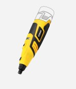 Resim Rtrmax RTX1234B 2.5 MM 12V 3Ah Akülü Mini Kalıpçı Taşlama Makinesi (Aküsüz) 