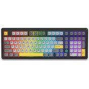 Resim Coverzone Kablolu Mekanik Klavyesi RGB Aydınlatma Hot Swap Ajazz AK980 Siyah DayDream Switch 