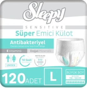 Resim Sleepy Yetişkin Külot L Hasta Bezi 120 Adet L 