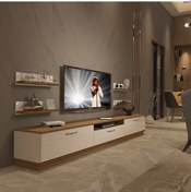 Resim Decoraktiv Trendstyle 270r Mdf Tv Ünitesi Tv Sehpası Pera - Beyaz 