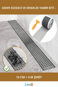 Resim Genel Markalar Su Geçirmez Gider Süzgeci ve Sineklik Tamir Kiti 12 cm x 4 metre 