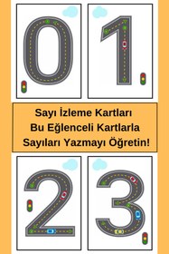 Resim Welly Jones Sayı İzleme Kartları, Bu Eğlenceli Kartlarla Sayıları Yazmayı Öğretin! 
