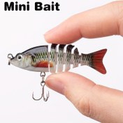 Resim 1 adet Mini Çoklu Segment Bionik Sert Yem - 5.99cm/5g - Tatlısu ve Tuzlu Su Alabalık ve Levrek Balıkçılığı için Yapay Yem 