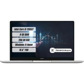 Resim Huawei Matebook D15 11.nesil Core I5 1155G7 8gb 256GB SSD 15.6inc Windows 11 Taşınabilir Bilgisayar 