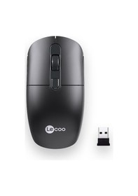 Resim Lecoo M2001 Kablosuz Optik 1600dpı 4 Tuşlu Mouse Siyah 