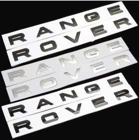 Resim Spor Kırmızı Siyah-3d Araba Ön Kaput Range Rover Amblemi Logo Çıkartmaları Kaput Harfler Range Rover Sport L494 L322 L3 