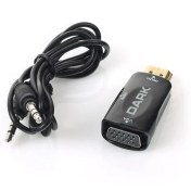 Resim Dark HDMI to VGA ve SES Aktif Dijital-Analog Dönüştürücüsü (DK-HD-AHDMIXVGA2) 