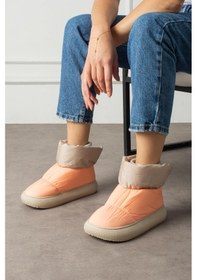 Resim Shoetek Seina Kadın Bot&bootie Bilek Trikolu Paraşüt Kumaş Soman Pembe 