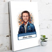 Resim Karikatürlü En Başarılı Erkek Elektronik Mühendisi Kanvas Tablo 