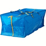 Resim Ultra Büyük Elde Taşınabilir Valiz Paketleme Organizatörü - Sarı Tutacaklı Hafif Plastik Sırt Çantası, Yorganlar, Seyahat ve Taşınabilir Depolama için İdeal, Seyahat Gereksinimleri Organizatörü|Büyük Alanlı Organizatör|Dayanıklı Plastik 
