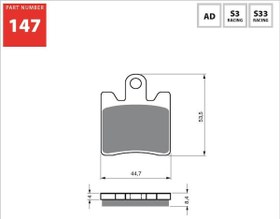 Resim GOLD AD 147 FREN BALATA SİNTER METAL 