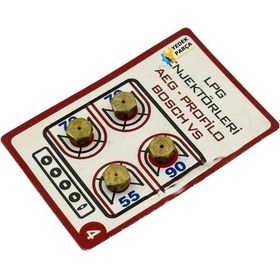 Resim Bosch Uyumlu, Siemens, Profilo, Aeg Lpg Enjektör Seti - Ocak Dönüşüm Memesi - 7 Lokma 