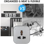 Resim Lemestar Evrensel 3 Pinli Raylı Sistem Adaptörü, Kolay Kurulum, Akrilik Malzeme, Gri Renk, 110v-250v Gri 