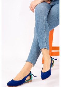Resim Fox Shoes Saks Mavi/su Yeşili Kadın Babet H726324002 Saks Mavi -Yeşil 