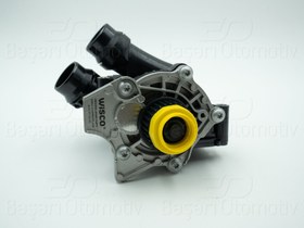 Resim Volkswagen Audi Skoda Seat 1.8 2.0 TFSI Motorlar İçin Plastik Devirdaim ve Termostat Seti 2004 Sonrası 