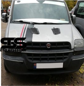 Resim Fiat Doblo Uyumlu Piano Black Kaput Üstü Havalandırma Izgarası (01) (Sts Oto Aksesuar) 