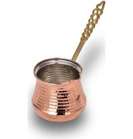 Resim Turna Bakır Sütlük Cezve 1 No Makine Dövme Kırmızı Turna1242-1 