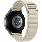 Resim Gear S2 20mm Uyumlu Krd-74 20mm Hasır Zore Kordon-beyaz 