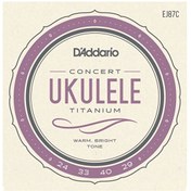 Resim D'Addario EJ87C Set Concert Titanium Ukulele Takım Tel 